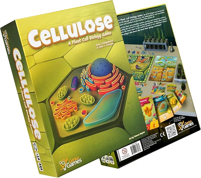 Cellulose: A Plant Cell Biology Game | Mensa Recommended Strategic &amp Entertaining Game to Learn Photosynthesis DNA &amp Biochemistry | Educational STEM Board Game for Families Students &amp Te