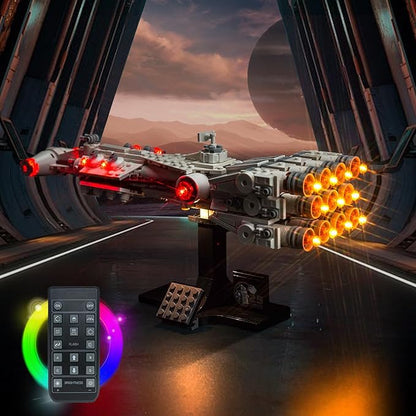 BrickBling LED Light Compatible with Lego 75376 Tantive IV 25th Anniversary Buildable Starship Remote Control Version Lighting-No Model