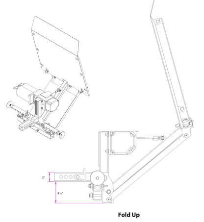 Larin TGL-500 Hitch Lift/Heavy-Duty 12V DC Motorized Truck Hitch Mount, 500 lbs Capacity