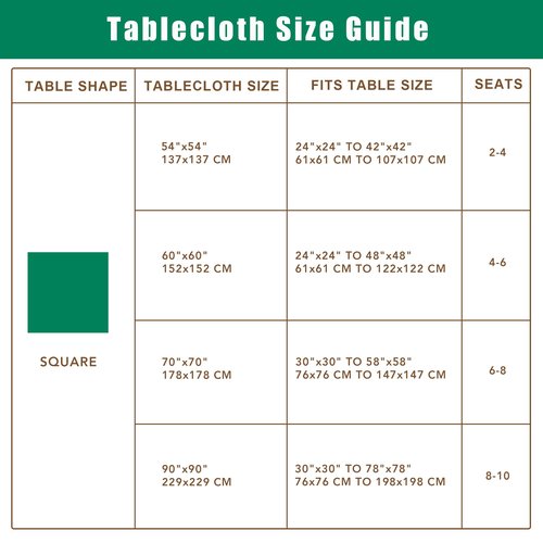 Biscaynebay Textured Fabric Square Tablecloths 54x54 Inches, Ivory Water Resistant Spill Proof Table Cloth Small Card Folding Table Covers for Dining, Kitchen, Wedding and Parties Machine Washable