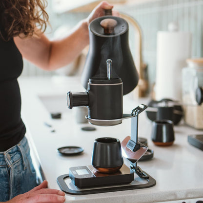 WACACO Picopresso Portable Espresso Maker with Official Stand Bundle - Complete Manual Coffee Maker Kit for Home & Travel