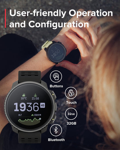 SUUNTO Vertical: Adventure GPS Watch, Large Screen, Offline Maps, Solar Charging