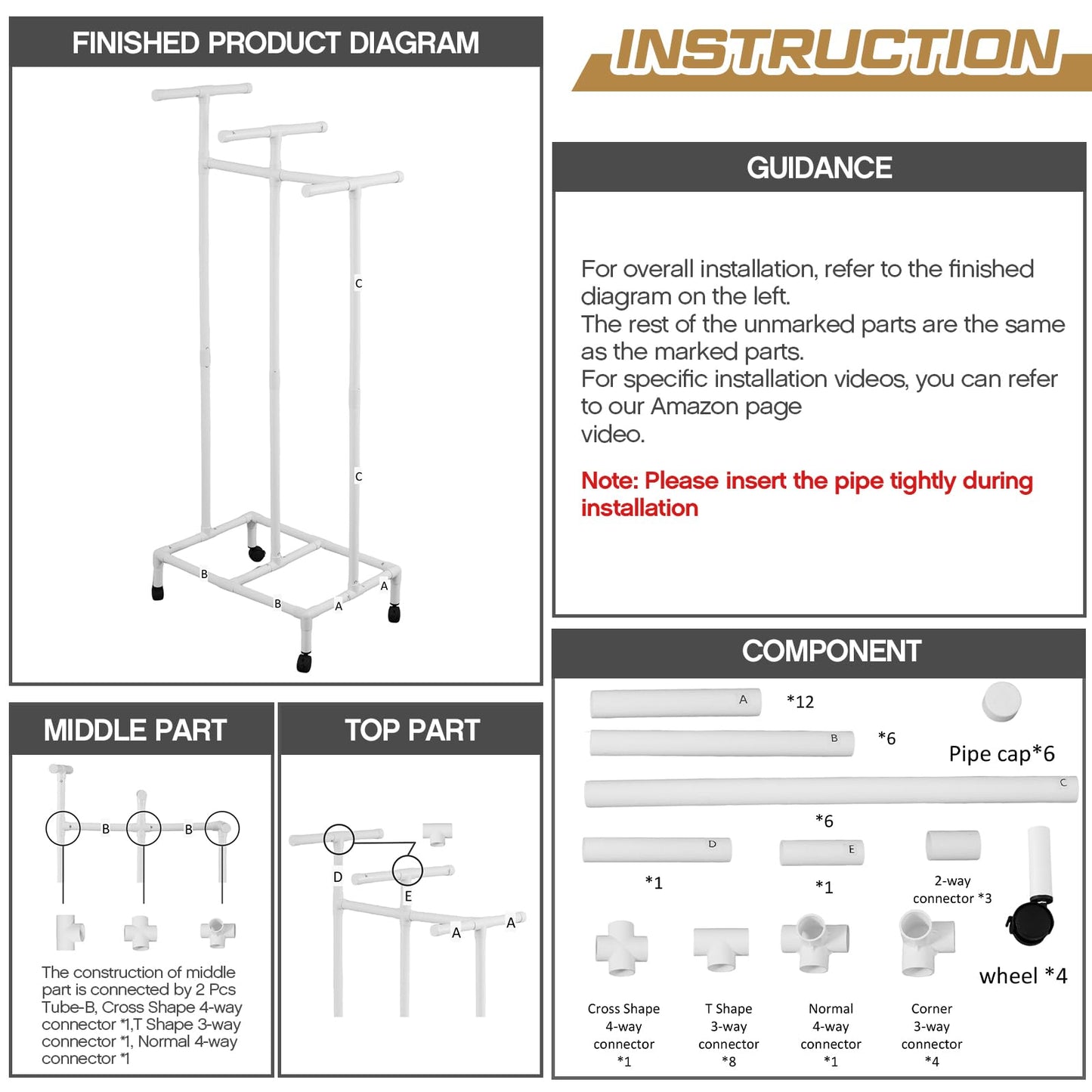 Duraaamo PVC Hoop Cart Plastic Jump Rope Rack with Wheels Movable Hoop and Rope Holder PE Equipment Stand for Storage Indoor Outdoor Sports Elementary School Gear, 28 x 18 x 69 Inch
