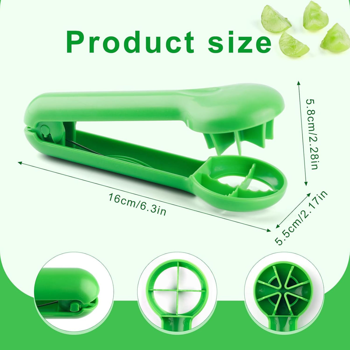 Skiennix Grape Cutter - ABS Fruit Slicer for Kids | Ideal for Tomatoes, Strawberries & More