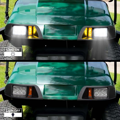 Shu-Ran Golf Cart LED Light Kits for EZGO TXT 1996-2013 Carts (12V), Super Bright Golf Cart Headlight Tail With Turn Signals Kits, Brake Lights, Hazard Light Switch, Horn