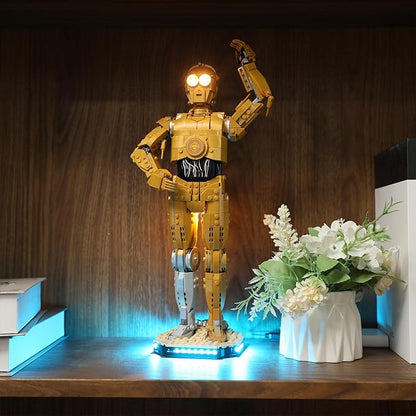 BRIKSMAX Light Kit for Lego C-3PO -Led Lighting Compatible with Lego Star Wars 75398 Building Set- Not Included Lego Set