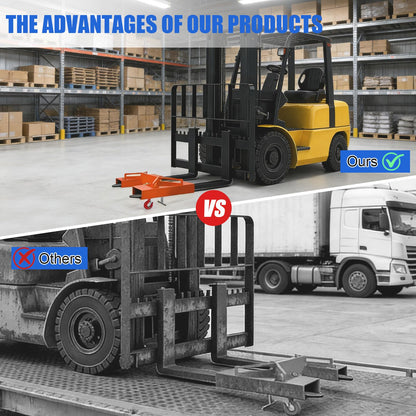 FAYUWUOX 3T/6600LBS Forklift Mobile Crane, Truss Jib Boom Hoist with 2 Hooks, Heavy Duty Forklift Extension Attachment