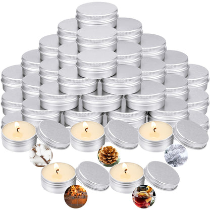 MTLEE 50 Pcs Wedding Scented Candles Gift Travel Tin Candle Aromatherapy Candle for Christmas Winter Baby Shower Favors Wedding Gifts