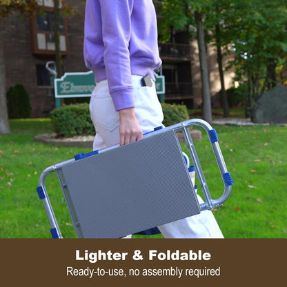Aimerla K5 Foldable Kneeler Seat - Heavy Duty (Detachable Cloud Kneeler Pad) - Garden Stool - 2 Large Tool Bags - Portable Bench for Indoor & Outdoor