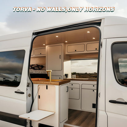 TORVA Gold RV Sink, 13x15x9 Inch Nano Stainless Steel Single Bowl Sink, Compact Undermount RV Kitchen Sink, 16 Gauge T304 Steel, Easy to Clean & Anti-Scratch Design for Camper and Trailer
