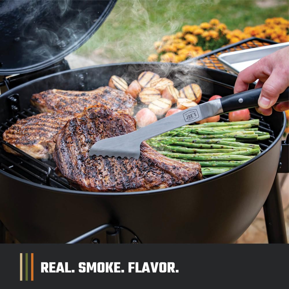 Oklahoma Joe's Blackjack 21.5 in. Heavy-Duty Kettle Charcoal Grill with 382 sq. in. Cooking Area, Black