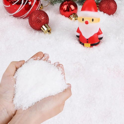 FOIMAS Artificial Snow - Glittery Dry Snowflakes for Christmas Village Craft | 10.7oz