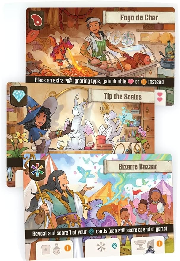 Flamecraft (Standard Edition) - A Dragon Placing Engine Builder for 1-5 Players