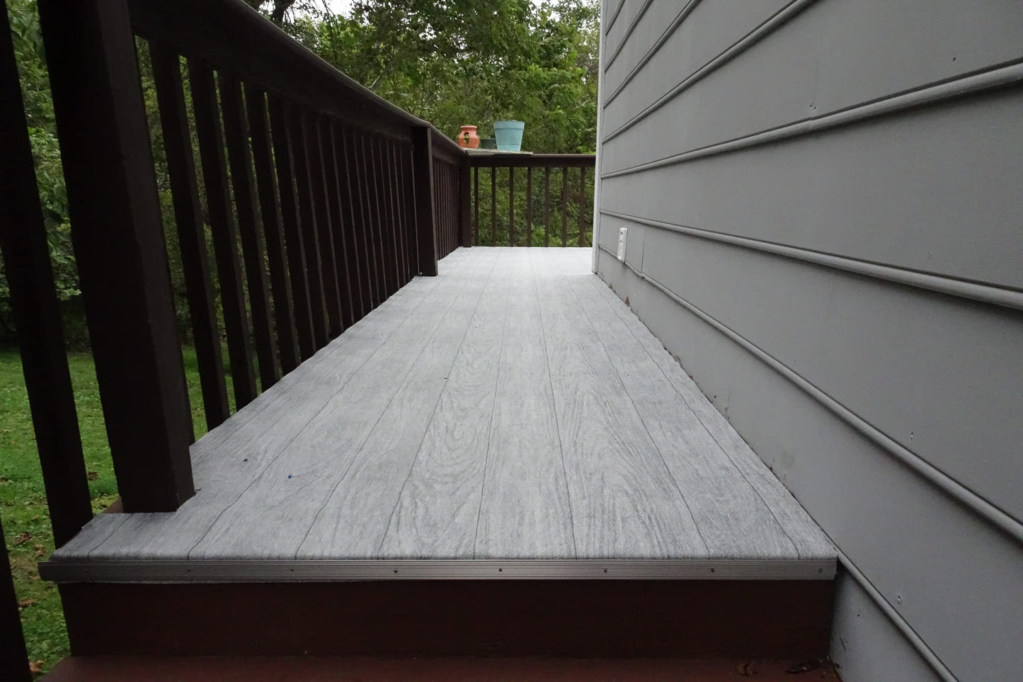 d-c-fix Outdoor Flooring Roll - Grey Oak Wood - 6' x 12', 72 sq.ft - Waterproof & All-Weather Floor Covering - Ideal as Carpet or Tile Replacement for Boat Decking, Balcony, Backyard Patio & Porch