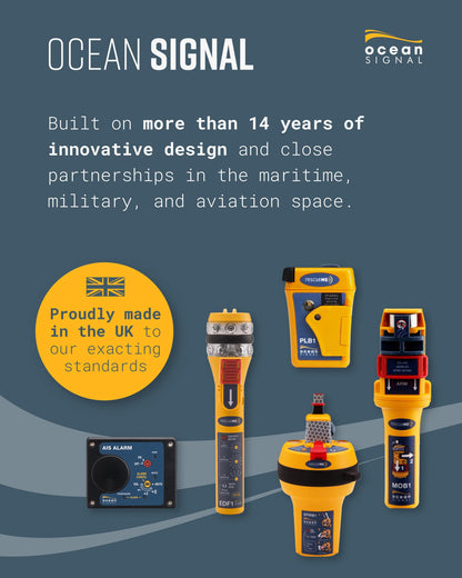 Ocean Signal rescueME MOB1 - Compact AIS Man Overboard Device with Automatic Activation, 7-Year Battery Life, 24 Hours of Operation, and Integrated DSC Transmitter