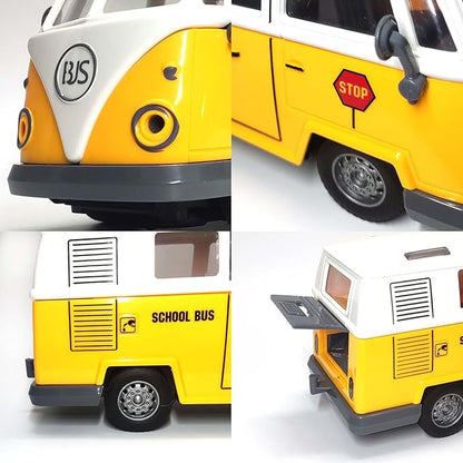 RC School Bus for Kids - Remote Control Toy Classic School Bus with LED Lights 1:30 High Simulation 4 Channel City Bus Vehicle Christmas Birthday Gift for Kids Boys Girls Age 3-6