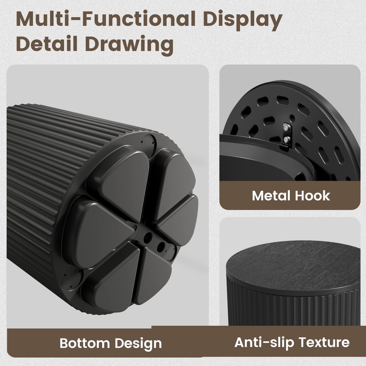 FONTOI Outdoor Cooler Side Table 2 Pack, 2 in 1 Ice Chest Side Table,as Cooler Side Table,Cooler Table for Patio, Parties Picnics, Beach, Black