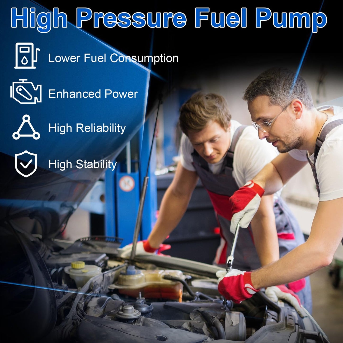 INGKAN BL3E9D376CH High Pressure Fuel Pump Fits for Ford Expedition 15-17/ F-150 11-16, 15-17 Lincoln Navigator 3.5L V6 Replace OE BL3Z9350-C BL3Z9350-D BL3Z9350D BL3Z9350B