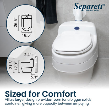 Separett Villa Urine-Separating Compost Toilet