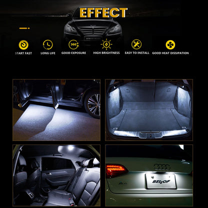 YM E-Bright 20-Pack BA9S 5050 5SMD LED License Plate Light Bulb 24V White