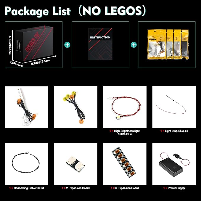 VONADO LED Light Kit Compatible with Lego Mars Space Base and Rocket 42605 (Lights Only No Models) Creative Lighting Set Accessories Compatible with Lego 42605 Building Set