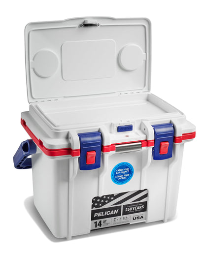 Pelican 14 Quart Personal Lunch Box Cooler - Can Cooler (Americana)