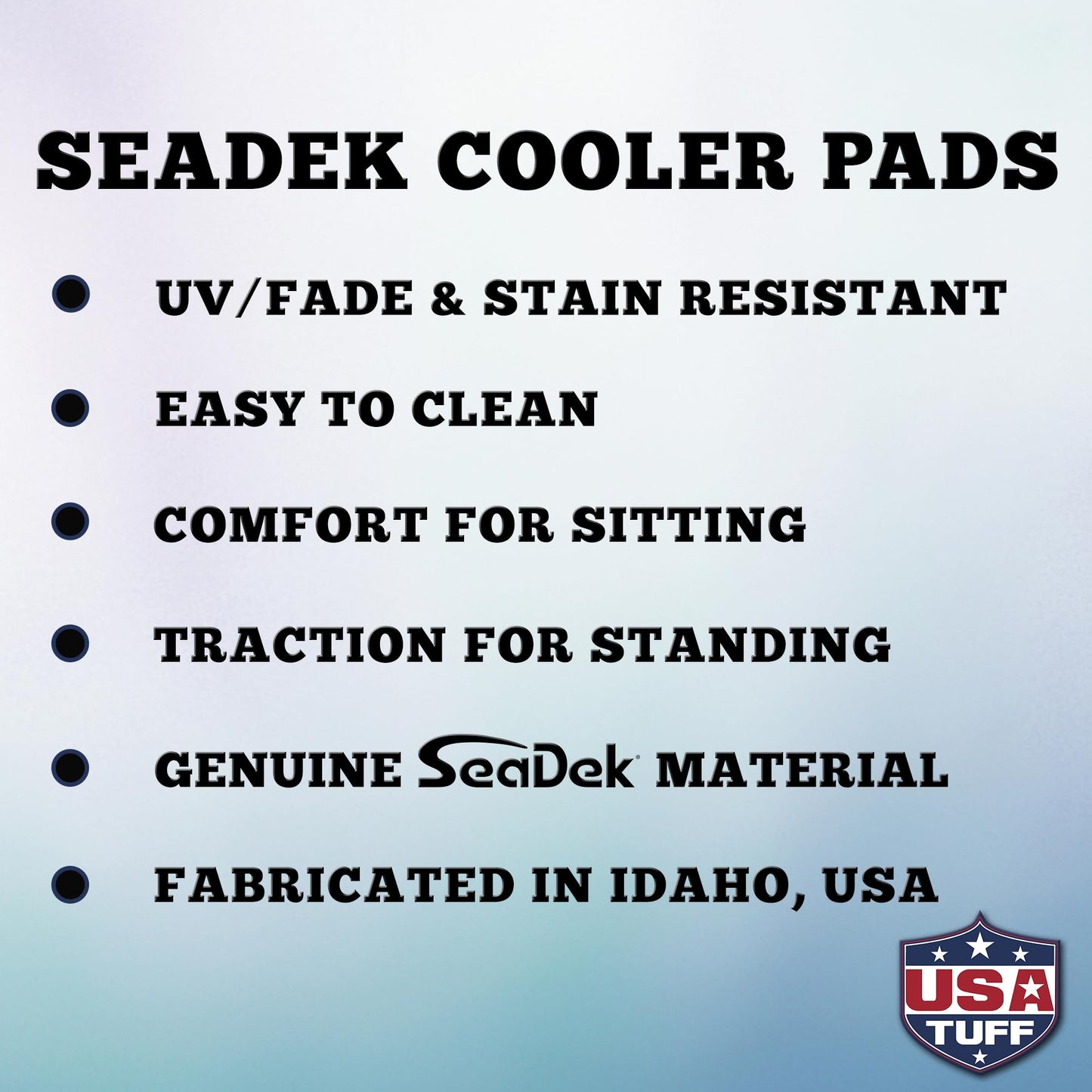 USATuff SeaDek EVA Mat Cooler Pad fits YETI 65 Tundra | Peel & Stick Application | Non Slip Comfort Accessories - Bonefish Skeleton (StormGray-Black)