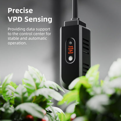 Spider Farmer GGS AC10 Power Strip Kits, 10 AC APP-Based Controls Outlets, 3 in 1 Soil Sensor, Temp Humid Light Sensor, for Indoor Grow Tent Plants Room