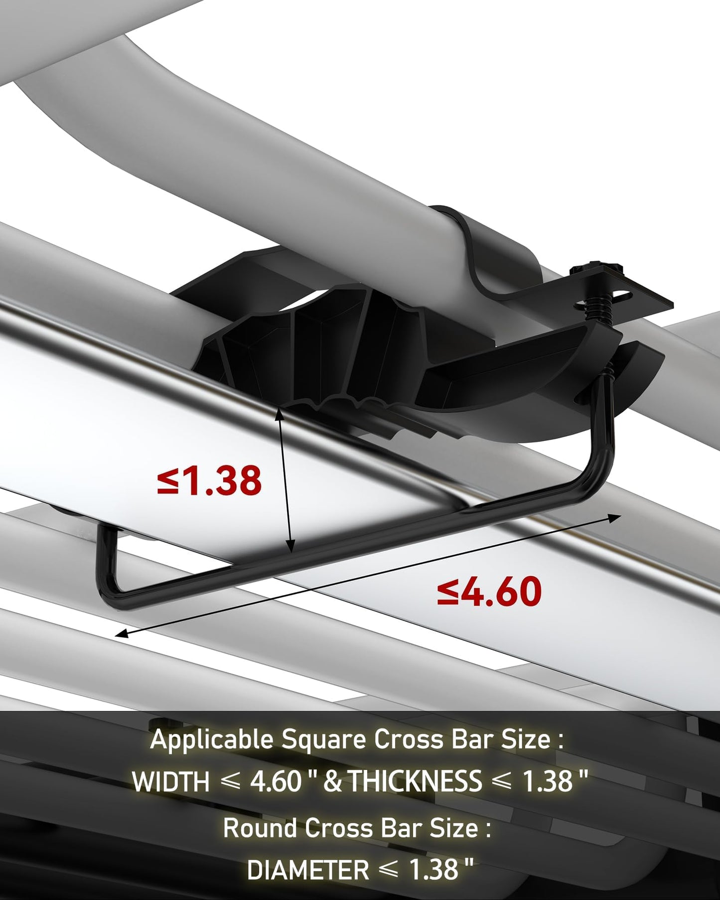 64 in x 39 in x 6 in Universal Roof Rack Basket, 200 LBS Black Electrophoretic Steel, Heavy Duty Rooftop Cargo Carrier for Kayak, Luggage, SUVs, Trucks