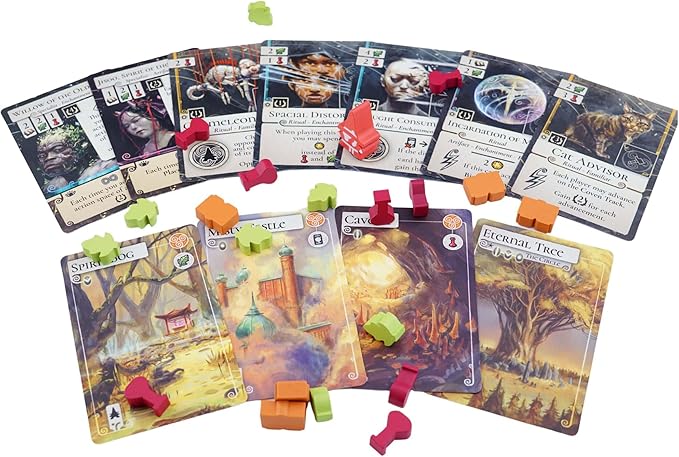 Evenfall - Strategy Board Game Engine-Builder Card Game Boundaries of Reality &amp Supernatural Dissolve Ages 14+ 1-4 Players 60+ Minutes