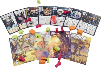 Evenfall - Strategy Board Game Engine-Builder Card Game Boundaries of Reality &amp Supernatural Dissolve Ages 14+ 1-4 Players 60+ Minutes