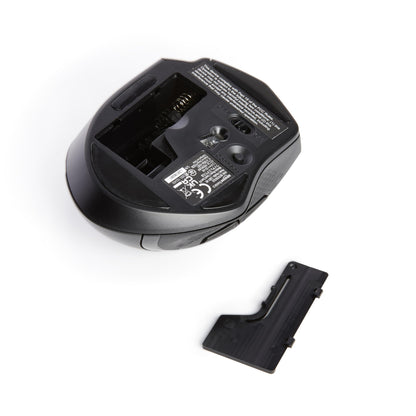 Amazon Basics Computer Mouse Wireless, Ergonomic, 2.4 GHz Optical, DPI Adjustable, Compatible With PC, Mac, Laptop, Black
