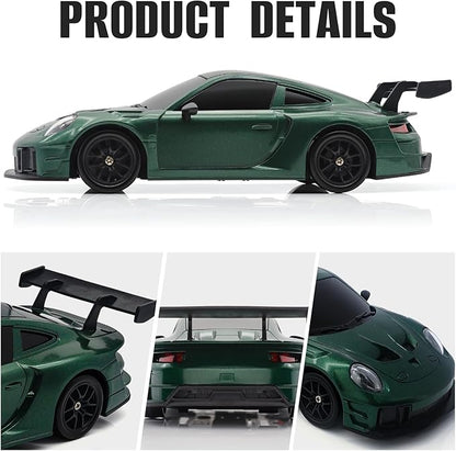 RC Drift Car 1:24 4WD Remote Control Cars Vehicle with LED Light2.4GHz 20KM/H High Speed RC Cars with Two Batteries &amp Drifting Tires Racing Sport Toy for Adults Boys Girls Kids