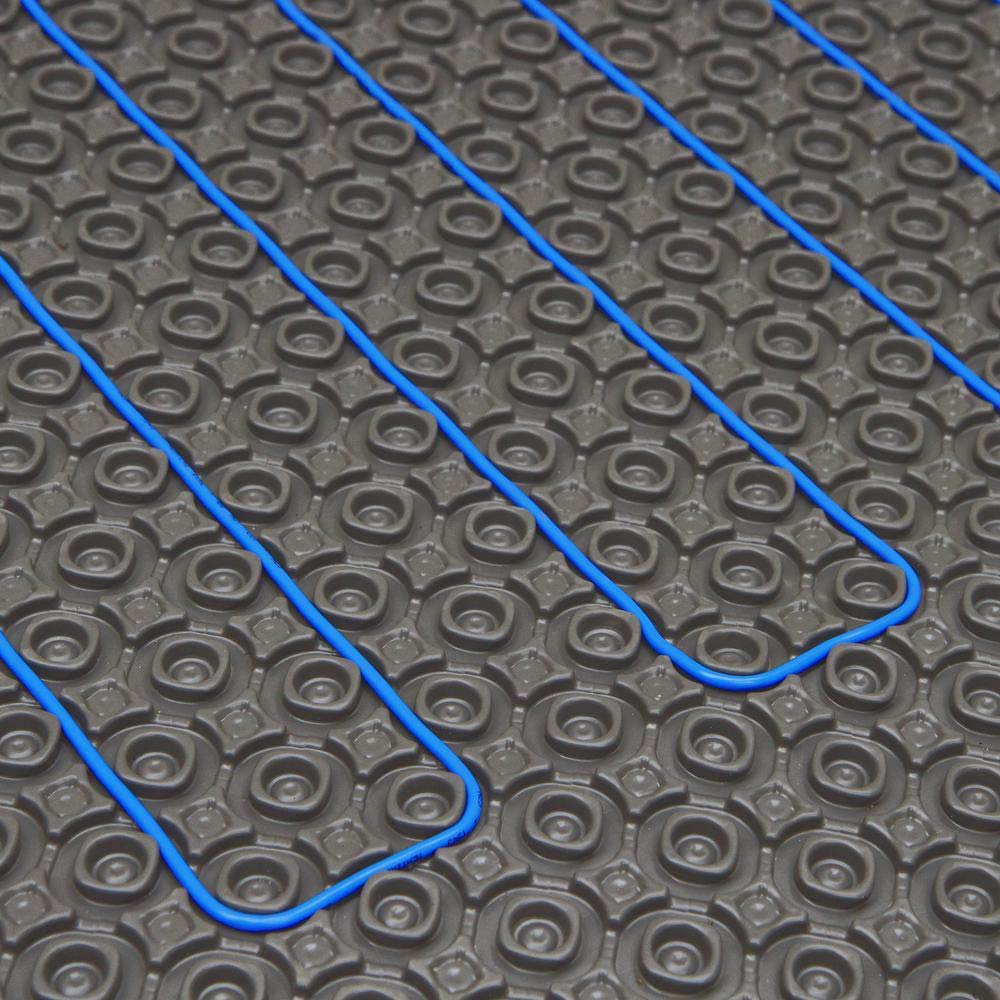 SunTouch HeatMatrix Uncoupling Anti-Fracture Membrane Mat with One-Ply Non-Woven Fleece for WarmWire Heating Wire System Installation, 161 Sq Ft, Gray, Vapor Management, Crack Isolation, Waterproofing