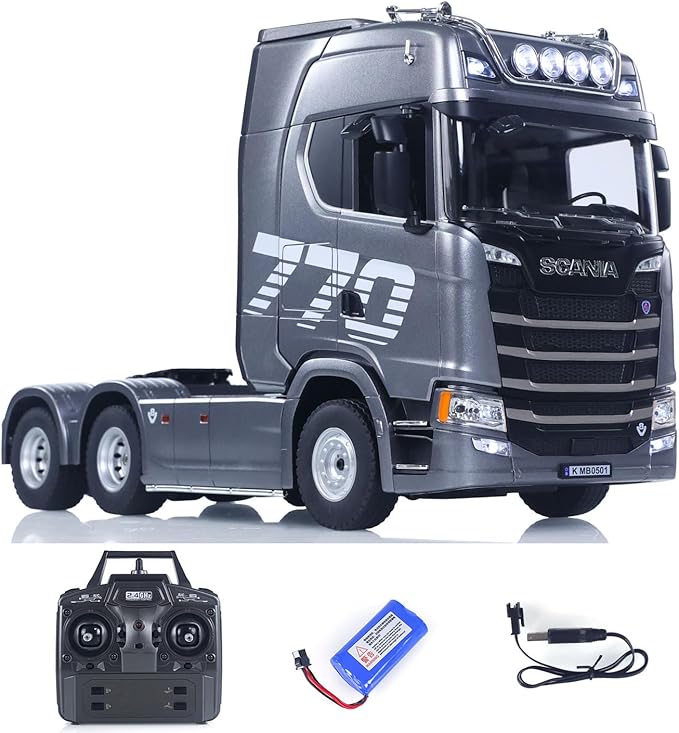 TOUCAN RC HOBBY 1/18 Plastic 6X4 Remote Control Tractor Truck SC 770S 1501 RWD RC Lorry Vehicle Light Sound RTR Model Toys for Adults