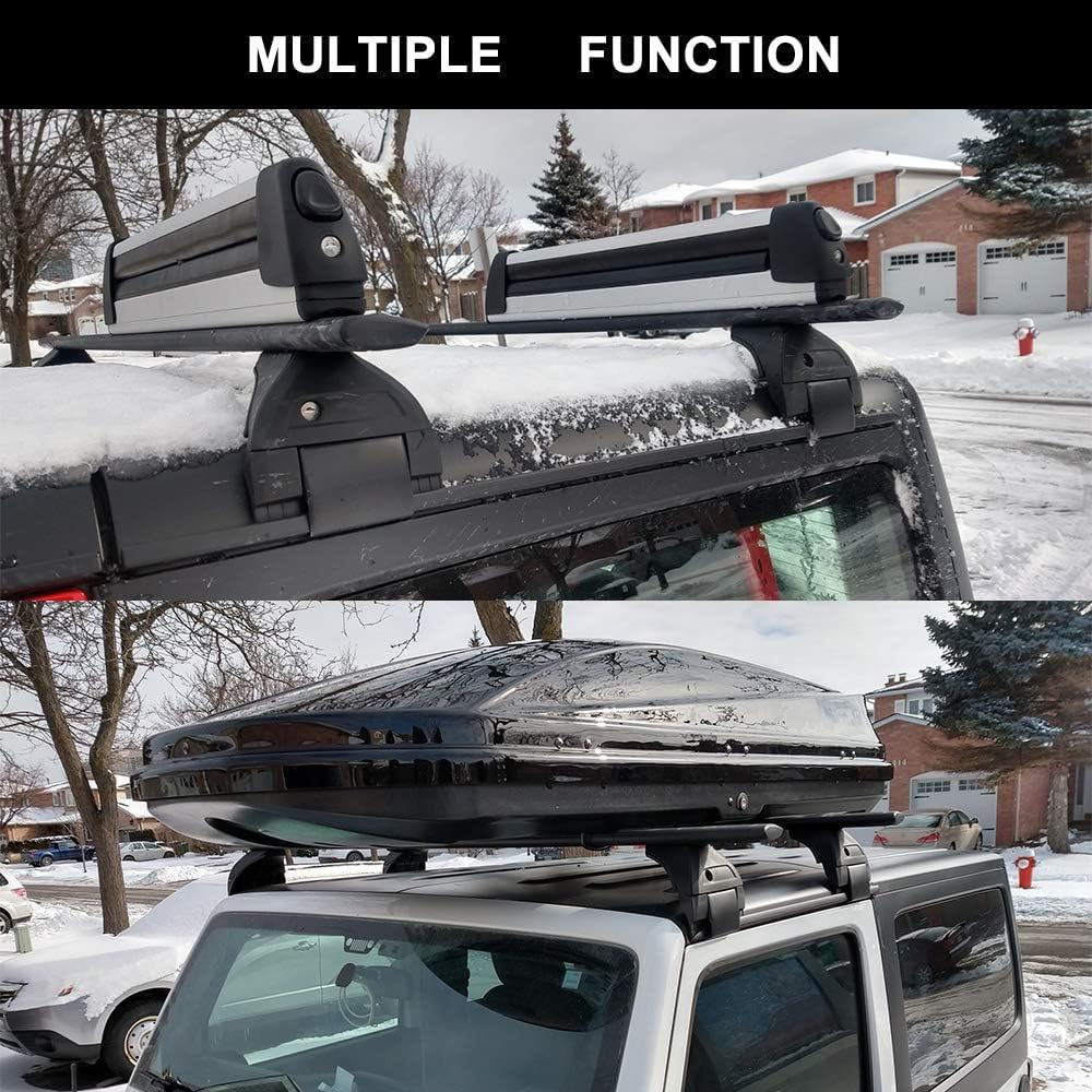 Snailfly 330lb Black Roof Rack Fit for 2007-2026 Jeep Wrangler JK JL Gladiator JT 2&4 Door Cross Bars Crossbars