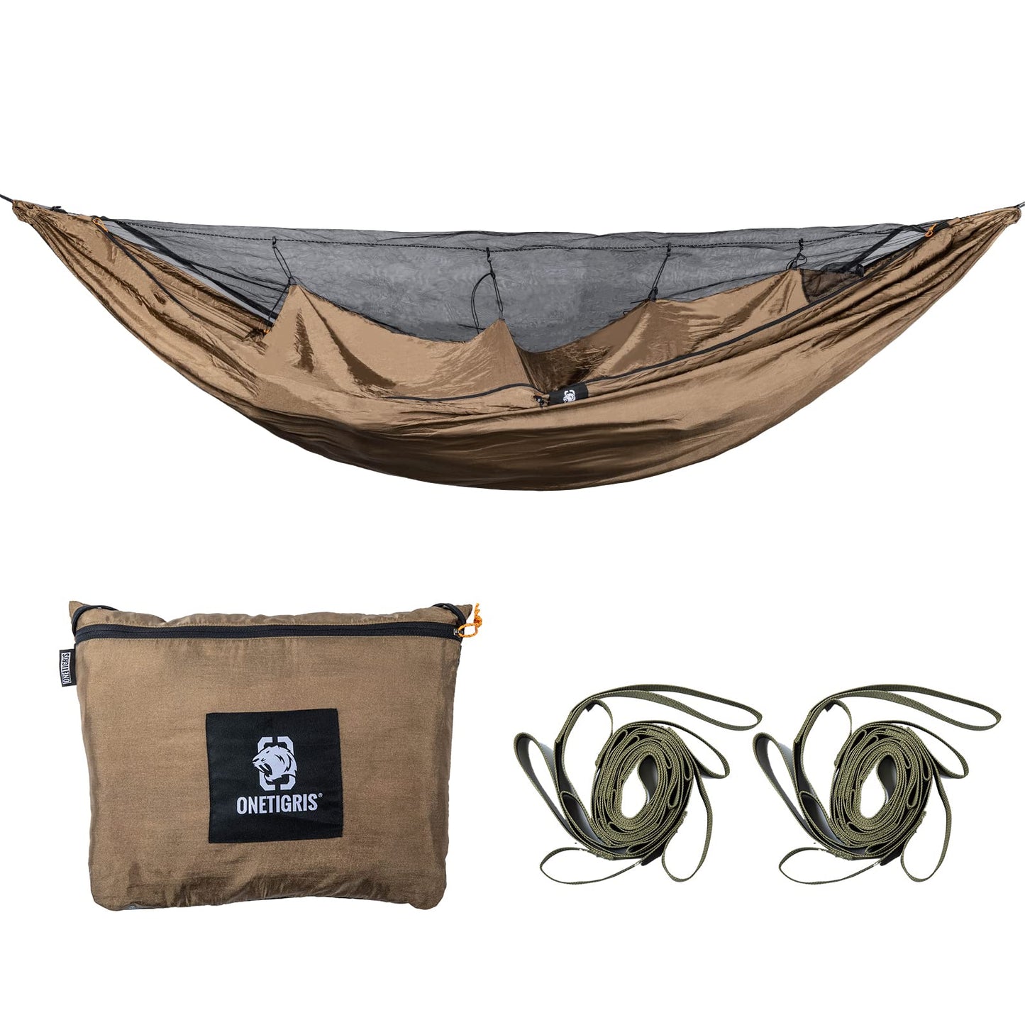OneTigris Hideout Hammock Underquilt + Bulwark Camping Tarp + KOMPOUND Camping Hammock