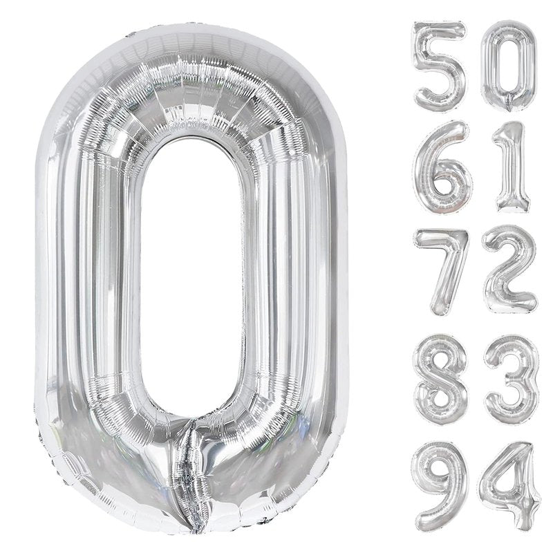 Silver Number 26 Balloon 40 inch, 26 Number Balloons, 26th Silver Birthday Decorations, 26 Year Old Women Men Silver Party Supplies