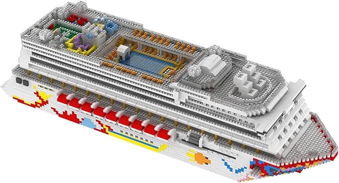 Cruise Ship Building Blocks Set MOC Boat Dream Cruise Model Bricks Construction Toy - 4950 Pieces