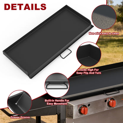 TAILGRILLER Flat Top Griddle for Camp Chef 3 Burner Griddle, 37" x 16" Fry Griddle Replacement Part for Camp Chef Tundra, Expedition 3X Combo SG100 Accessories, Outdoor BBQ Camping Grills Accessorie