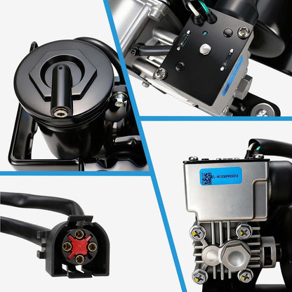 FRGOLIN Air Suspension Compressor Pump Compatible with Ford Expedition Lincoln Navigator 2007-2018 with Bracket Replaces 7L1Z5319AE 7L1Z5319A 949-202
