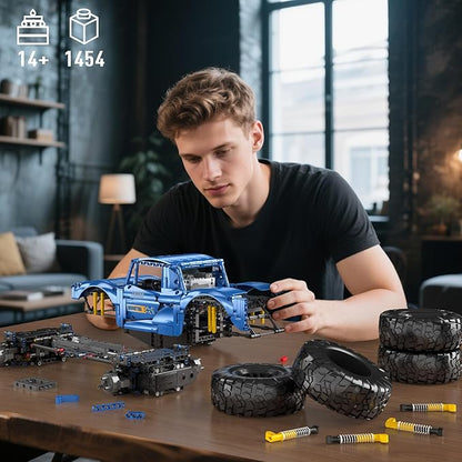 Mould King 18039 Monster Truck Building Sets Off-Road Climbing Car with Dual Control RC Buggy Bricks Toy for Teens &amp Adults Ages 14+ (1454+ Pieces)