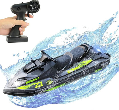 Cheerwing UDI023 RC Boat for Kids &amp Adults 20KM/H Vortex Jet Remote Control Boat for Pools and Lakes Gray
