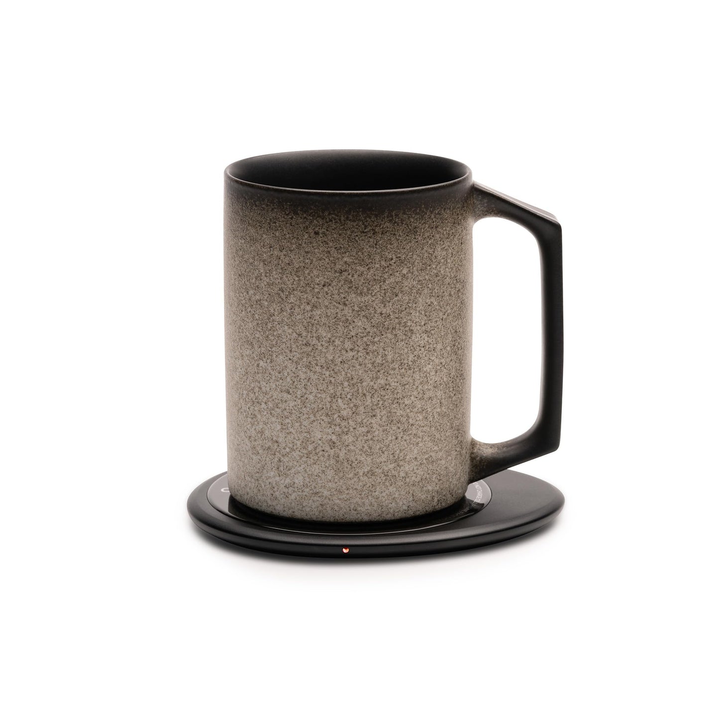 OHOM Ui Artist Collection Self-Heating Mug Set – Iron Noir | 12 fl oz / 355 mL Handcrafted Ceramic Coffee & Tea Mug with Heating Pad