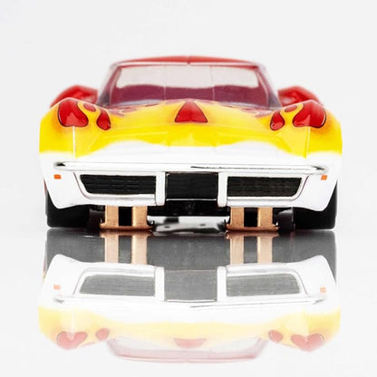 AFX 1970 Corvette Red/Yellow Wildfire HO Scale Slot Car