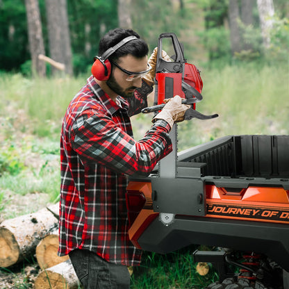 KEMIMOTO Tool Holder Bed Shovel Holder UTV Chainsaw Mount Tool Carrier for Axe Farm Tool Mount Chainsaw Holder Rack Compatible with Polaris Ranger 570 1000 XP Crew General 1000