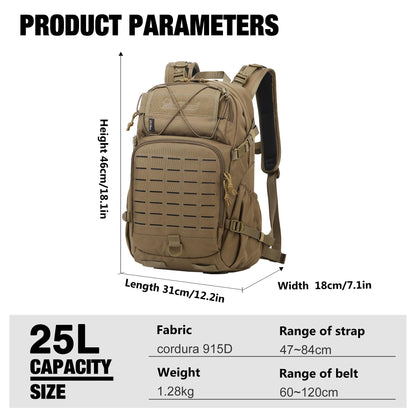 Mardingtop 60L Internal Frame Backpack + 25L Cordura Hiking Backpack