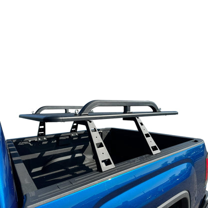 Black Horse Spike Stationary Cargo Platform System Compatible with 2005-2024 GMC Sierra 1500/2500 HD/3500 HD, Chevy Silverado 1500/2500 HD/3500 HD, Ford F-150/F-550, Ram 1500/3500,Tundra,Titan.