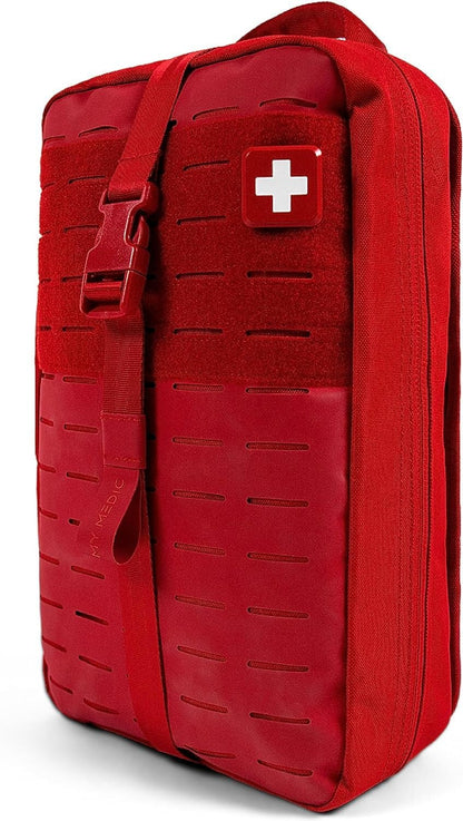 My Medic MYFAK Large Standard - HSA FSA First Aid Kit - Comprehensive Home Medical Kit with 150 Items - IFAK for Camping Car or Boat - Red