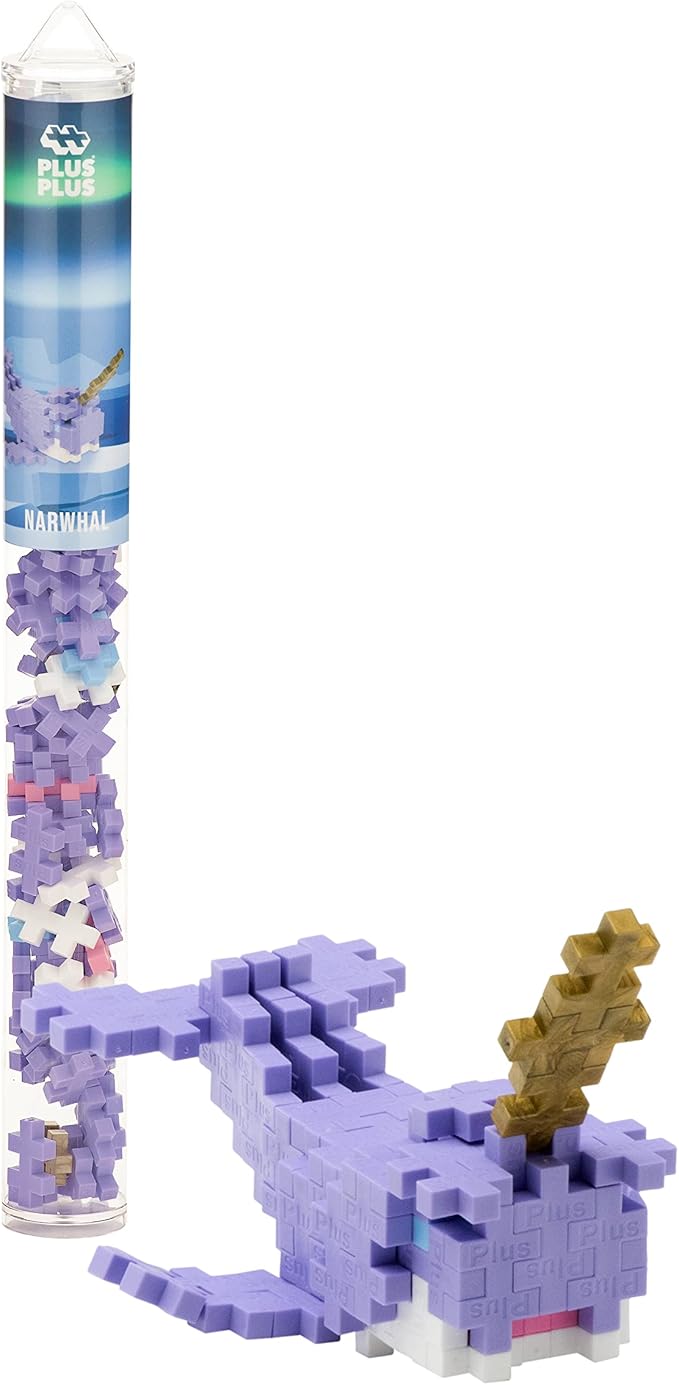PLUS PLUS Building Block Playset Kit Themed Figures 3D Puzzle Fun Stem Toys for Kids 350 Mini Interlocking Pieces - 5 Tube Bundle Fantasy